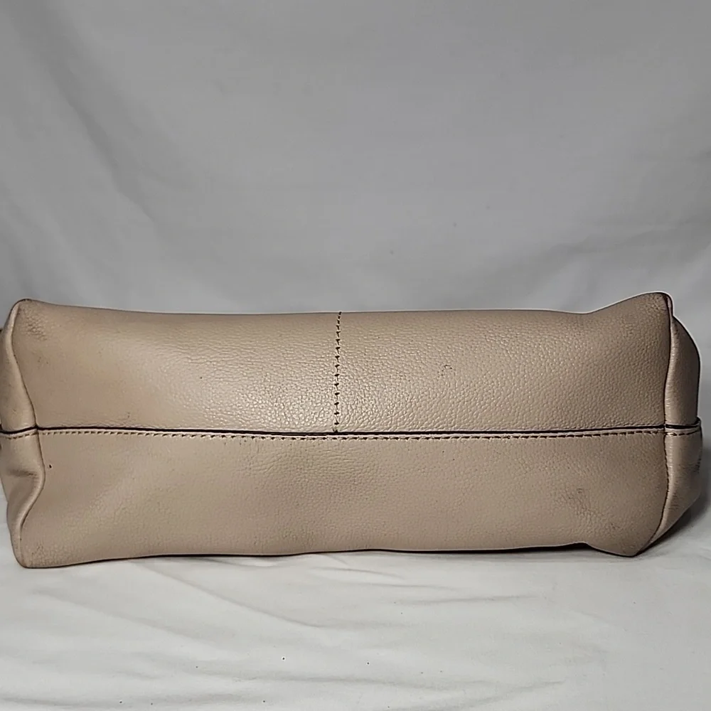 Kate Spade‎ Bailey Textured Leather Shoulder Bag Purse Handbag Beige
